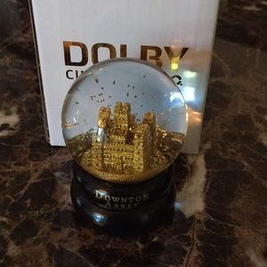 Downton Abbey movie SNOW GLOBE mini AMC Promo gold